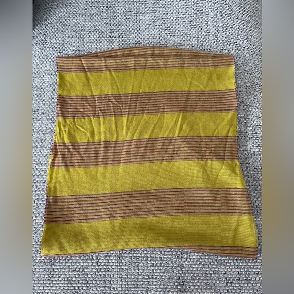 Cashmink Infinity Scarf V Fraas Striped Green Made In Germany - Picture 4 of 4